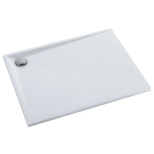 SCHEDLINE LIBRA WHITE STONE 90x140 brodzik prostokątny, biała struktura