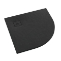 SCHEDLINE PROTOS BLACK STONE 90x90 brodzik półokrągły, czarna struktura
