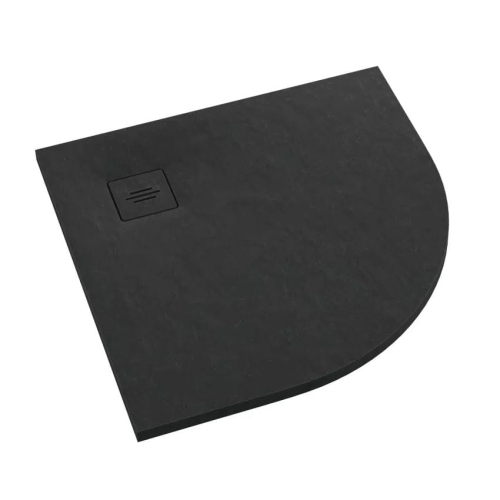 SCHEDLINE PROTOS BLACK STONE 90x90 brodzik półokrągły, czarna struktura