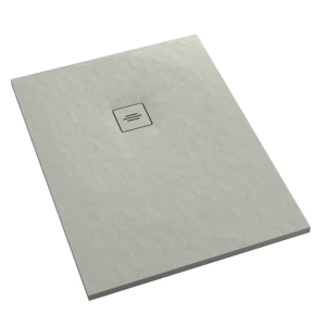 SCHEDLINE PROTOS CEMENT STONE 80x160 brodzik prostokątny, cementowa struktura