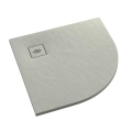 SCHEDLINE PROTOS CEMENT STONE 90x90 brodzik półokrągły, cementowa struktura