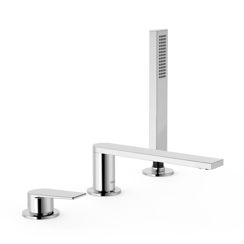 TRES PROJECT bateria wannowo-natryskowa nawannowa, chrom