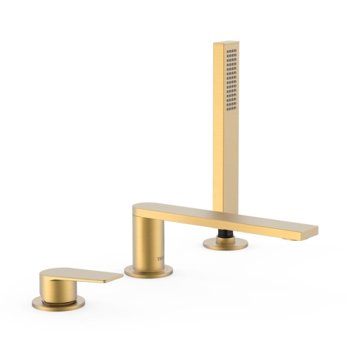 TRES PROJECT bateria wannowo-natryskowa nawannowa, 24-k złoto matowe