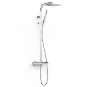 TRES OVER-WALL zestaw natryskowy termostatyczny z deszczownicą, chrom