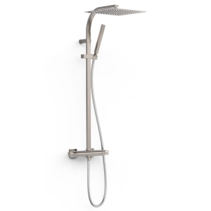 TRES OVER-WALL zestaw natryskowy termostatyczny z deszczownicą, stal