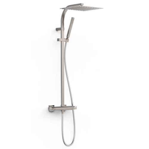 TRES OVER-WALL zestaw natryskowy termostatyczny z deszczownicą, stal