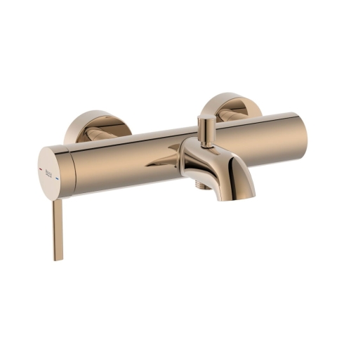 ROCA ONA bateria wannowo-natryskowa naścienna, różowe złoto