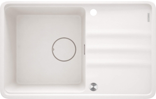DEANTE zlewozmywak MOMI granit 1k z/o 780x500x230 mm + osprzęt space-saver alabaster