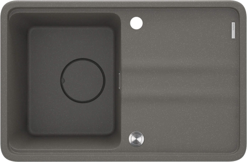 DEANTE Zlewozmywak MOMI granit 1k z/ko 670x440x230 mm + osprzęt space-saver antracyt metalik