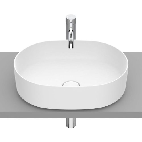 ROCA INSPIRA ROUND umywalka nablatowa 50 cm, biała matowa