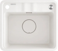 DEANTE zlewozmywak MOMI granit 1kb/o 500x440x230, 3,5" + osprzęt space-saver alabaster
