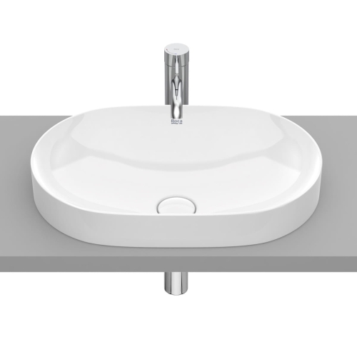 ROCA INSPIRA ROUND umywalka wpuszczana w blat 55 cm, biała