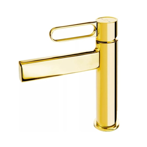 FDESIGN ZAFIRRO bateria umywalkowa stojąca, złota