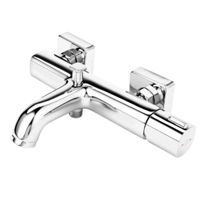 FDESIGN MEANDRO bateria wannowo-natryskowa naścienna, chrom