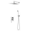 FDESIGN BRINA zestaw natryskowy z baterią i deszczownicą, chrom