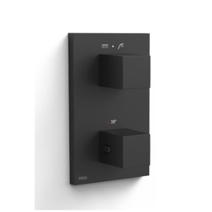 TRES THERM-BOX bateria wannowo-natryskowa podtynkowa, czarny mat