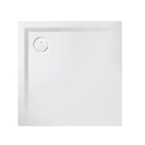 SANPLAST SPACE MINERAL 90x90 brodzik kwadratowy, biały