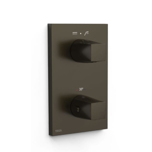 TRES THERM-BOX bateria wannowo-natryskowa podtynkowa, czarny brąz