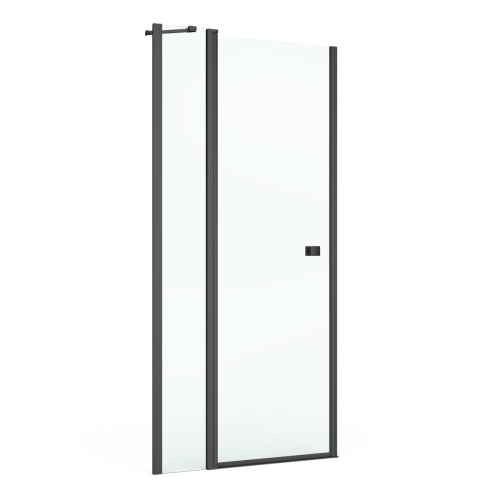 ROCA CAPITAL BLACK drzwi otwierane z polem stałym, 90 cm