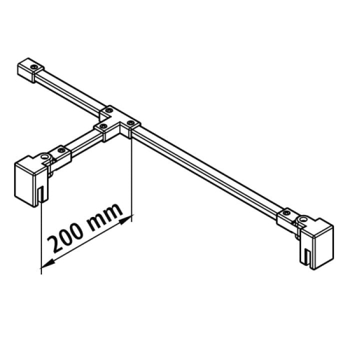 KERMI stabilizator T, czarny mat