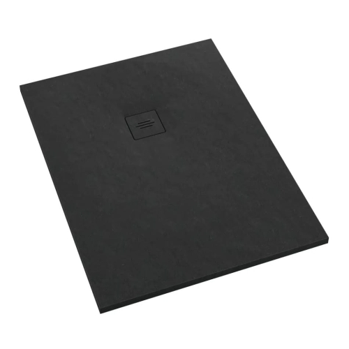 SCHEDLINE PROTOS BLACK STONE 80x160 brodzik prostokątny, czarna struktura