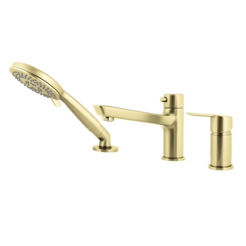 DEANTE Bateria ARNIKA wannowa 3-otworowa złoto szczotkowane