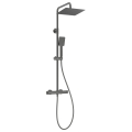 DEANTE TITANIUM zestaw natryskowy termostatyczny z deszczownicą, titanium