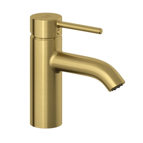 KLUDI BOZZ bateria umywalkowa stojąca, złoty szczotkowany