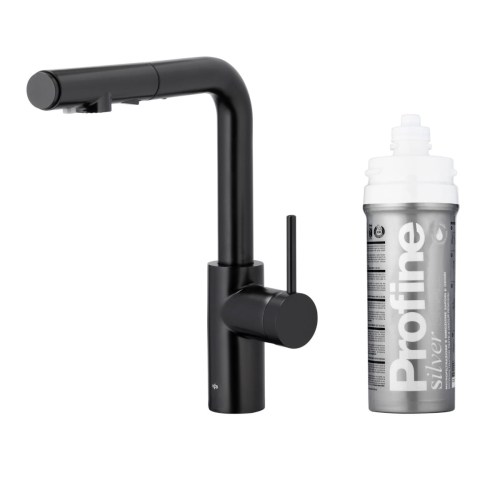 KFA DUERO PURE BASIC BLACK bateria kuchenna stojąca z filtrem PROFINE silver small
