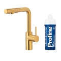 KFA DUERO PURE BASIC GOLD bateria kuchenna stojąca z filtrem PROFINE blue small