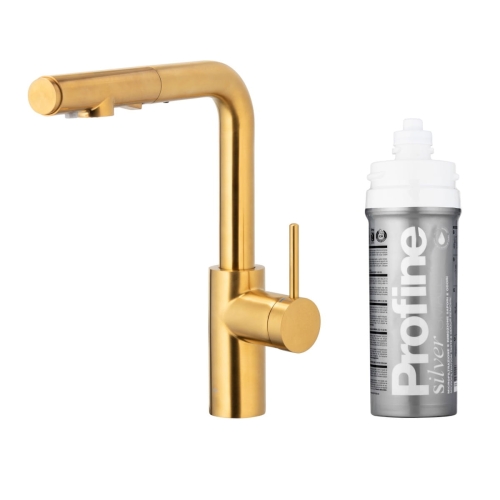 KFA DUERO PURE BASIC GOLD bateria kuchenna stojąca z filtrem PROFINE silver small