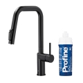 KFA DUERO PURE STYLE BLACK bateria kuchenna stojąca z filtrem PROFINE blue