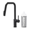 KFA DUERO PURE BASIC BLACK bateria kuchenna stojąca z filtrem PROFINE silver