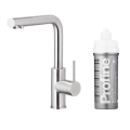 KFA DUERO PURE BASIC INOX bateria kuchenna stojąca z filtrem PROFINE silver