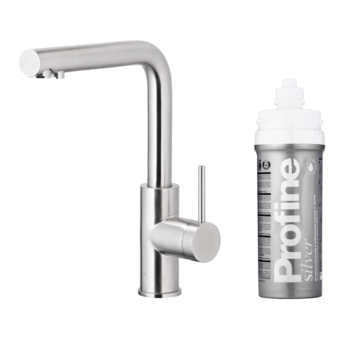 KFA DUERO PURE BASIC INOX bateria kuchenna stojąca z filtrem PROFINE silver