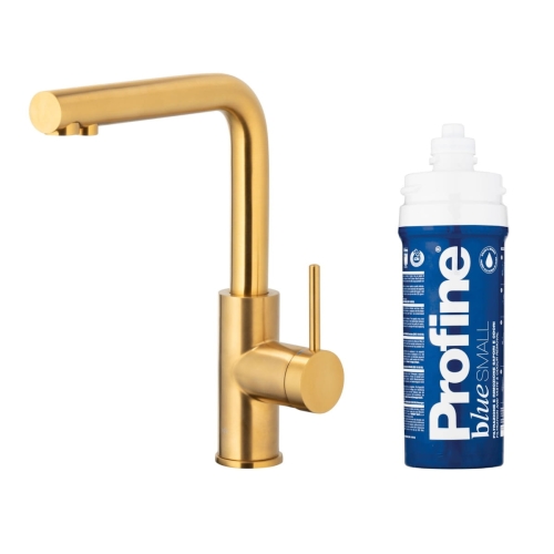 KFA DUERO PURE BASIC GOLD bateria kuchenna stojąca z filtrem PROFINE blue