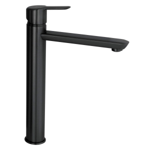 DEANTE Bateria ARNIKA NERO umywalkowa stojąca z podwyższonym korpusem z górną dźwignią czarny