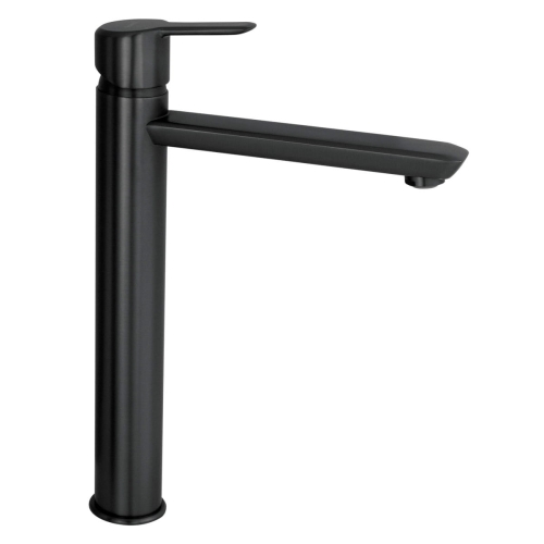 DEANTE Bateria ARNIKA NERO umywalkowa stojąca z podwyższonym korpusem z górną dźwignią czarny