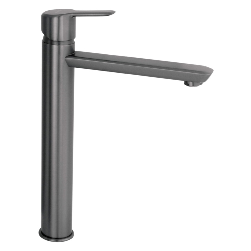 DEANTE Bateria ARNIKA umywalkowa stojąca z podwyższonym korpusem z górną dźwignią titanium