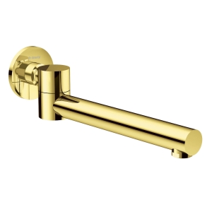 DEANTE CASCADA GOLD wylewka okrągła składana 245 mm złoty