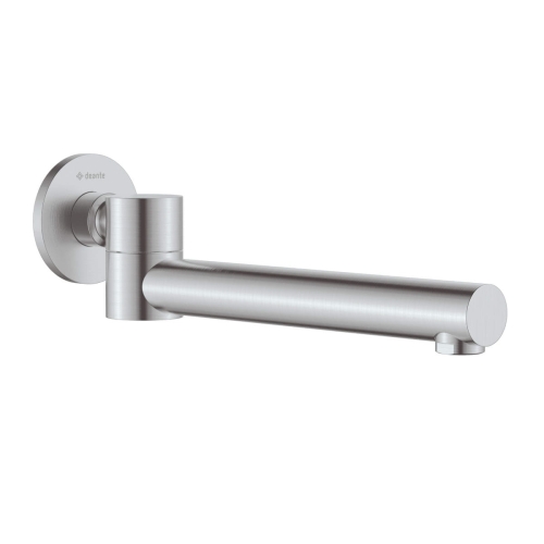 DEANTE CASCADA stal szczotkowana wylewka okrągła składana 245 mm stal szczotkowana