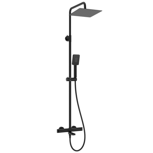 DEANTE Deszczownia DEANTE NERO z baterią wannową termostatyczną czarny