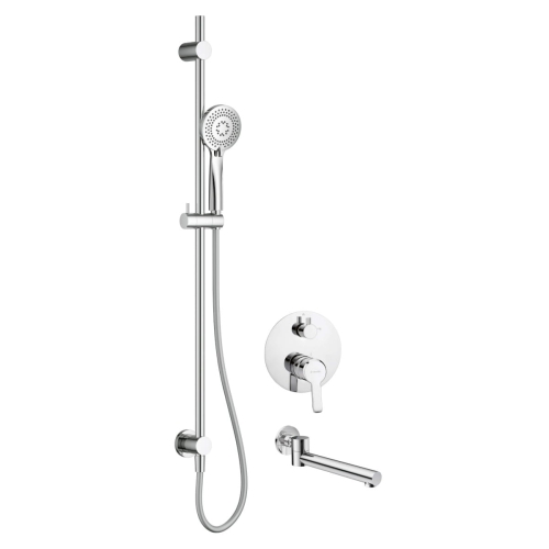 DEANTE komplet podtynkowy ARNIKA z wylewką wannową chrom