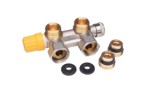 DANFOSS zawór odcinający 1/2 D50 kątowy, niklowany