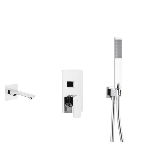 KFA MOKAIT zestaw natryskowy z wylewką, chrom