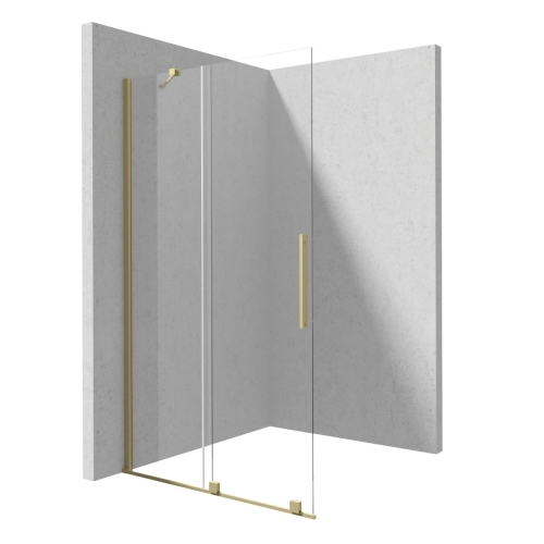 DEANTE walk-in przesuwny 120x195 cm złoto szczotkowane