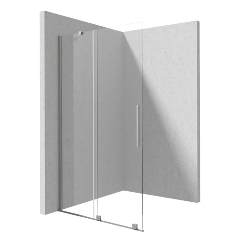 DEANTE walk-in przesuwny stal szczotkowana 90x195 cm stal szczotkowana