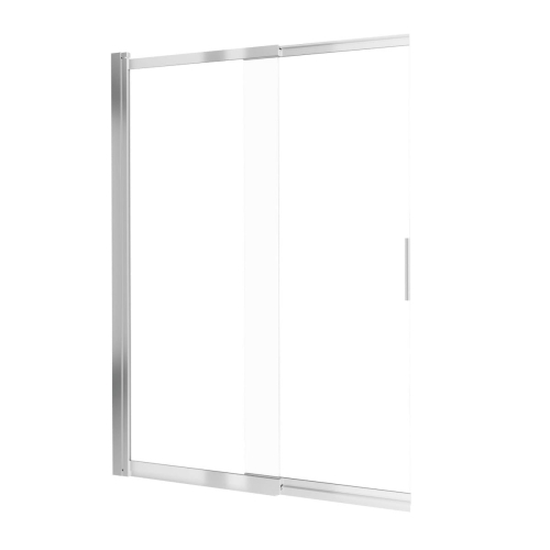 DEANTE parawan nawannowy przesuwny JASMIN szkło transparentne 100x140 cm chrom