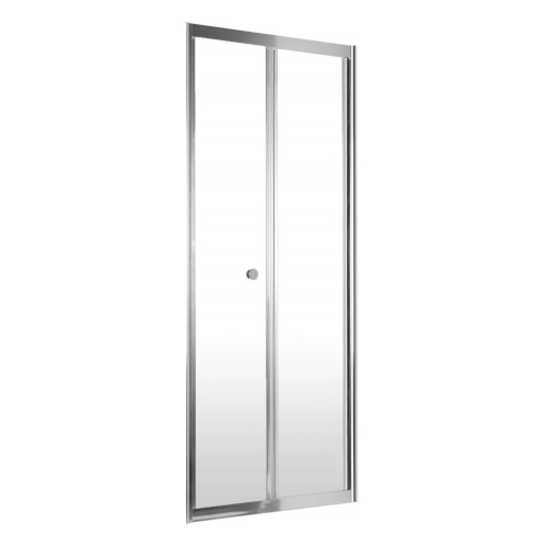 DEANTE drzwi wnękowe składane JASMIN PLUS szkło transparentne 90 cm, profil chrom, wys. 200 cm chrom