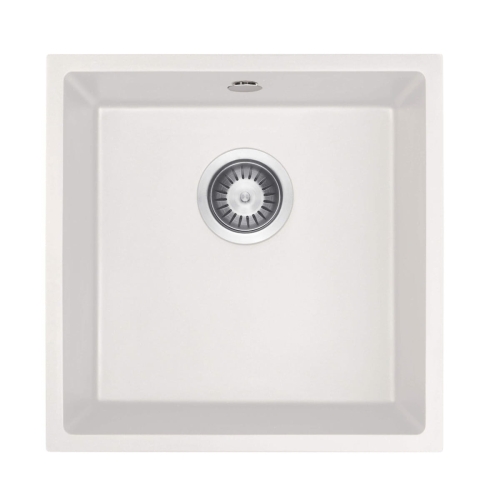 DEANTE komora podblatowa CORDA alabaster granit 440x440x194, 3,5" + osprzęt space-saver lux alabaster